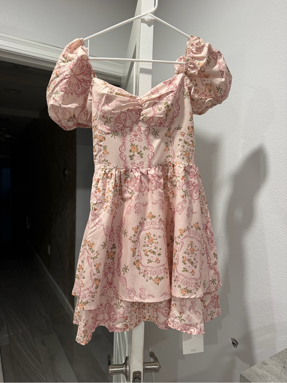 NWT CIDER Mini Pink Summer Flower Dress